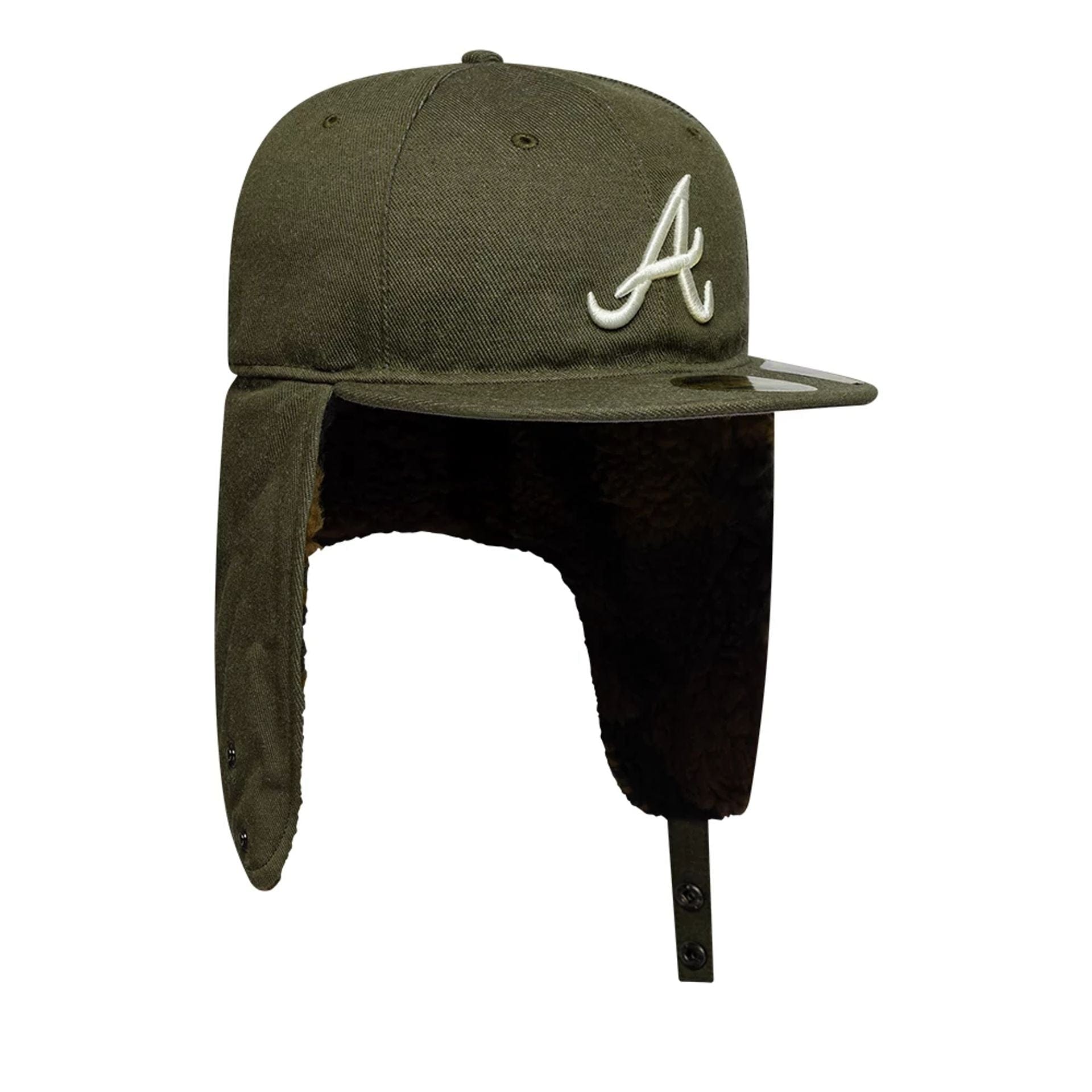 This is a Atlanta Braves MLB Camo Open Green Retro Crown 59FIFTY Fitted Cap 8