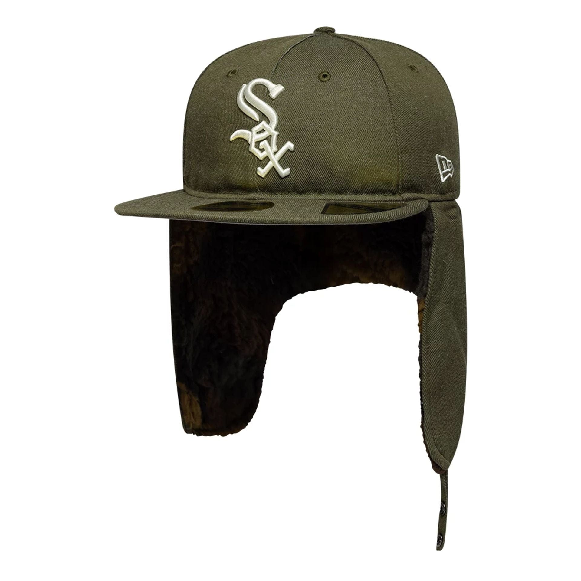 This is a Chicago White Sox MLB Camo Green Retro Crown 59FIFTY Fitted Cap 2