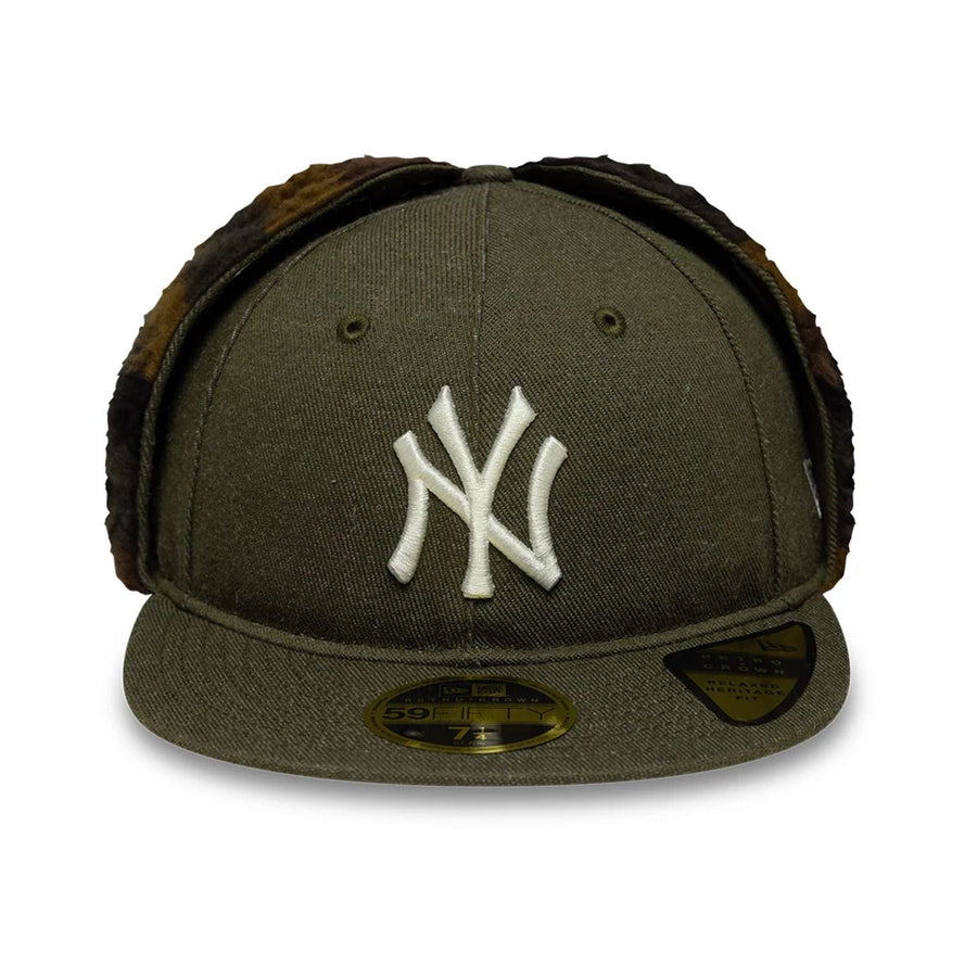 This is a New York Yankees MLB Camo Open Green Retro Crown 59FIFTY Fitted Cap 4