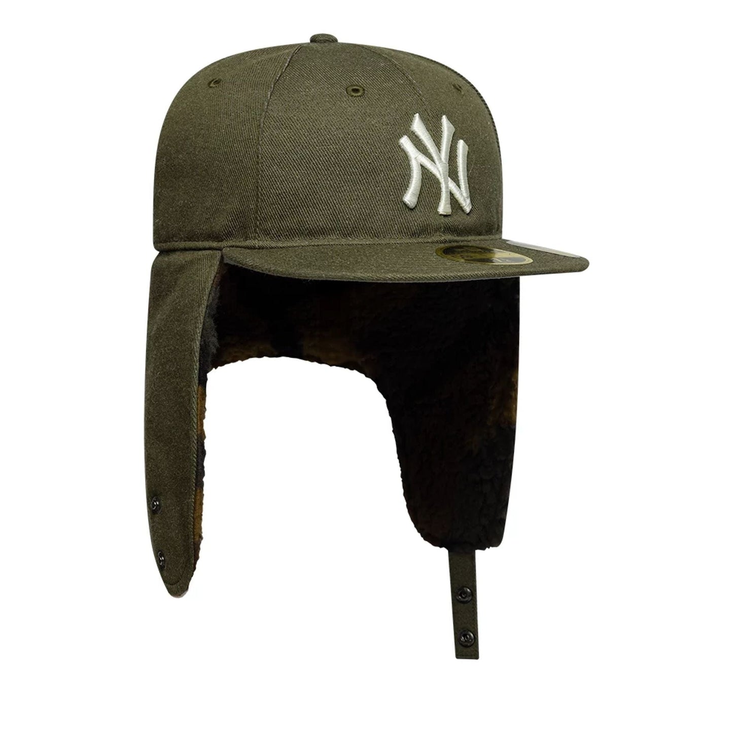 This is a New York Yankees MLB Camo Open Green Retro Crown 59FIFTY Fitted Cap 8