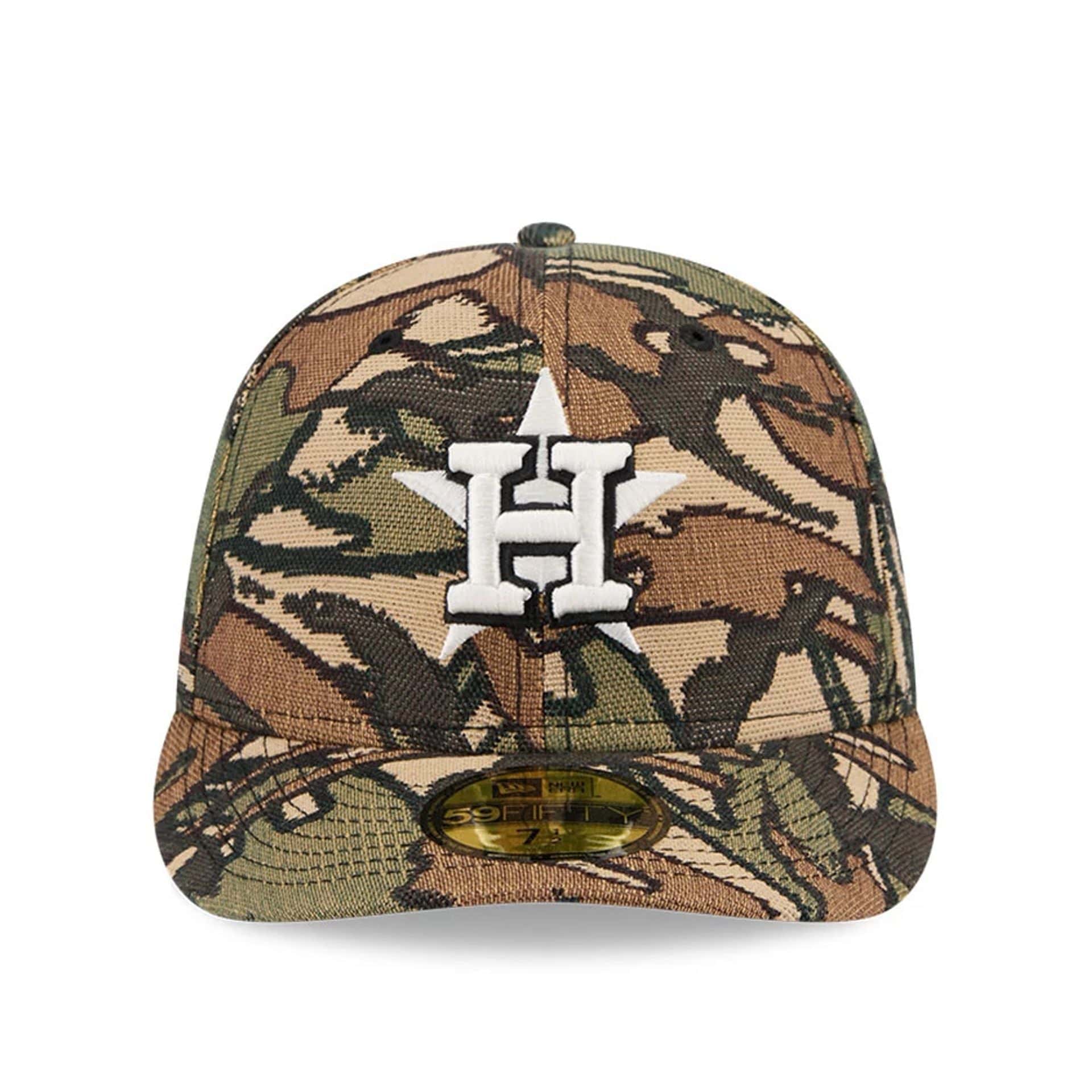 This is a Houston Astros MLB Jacquard Camo 59FIFTY Fitted Cap 3