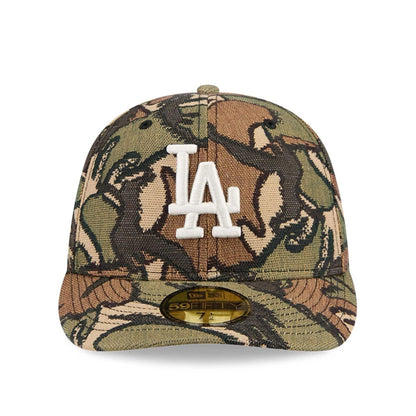 This is a LA Dodgers MLB Jacquard Camo 59FIFTY Fitted Cap 3