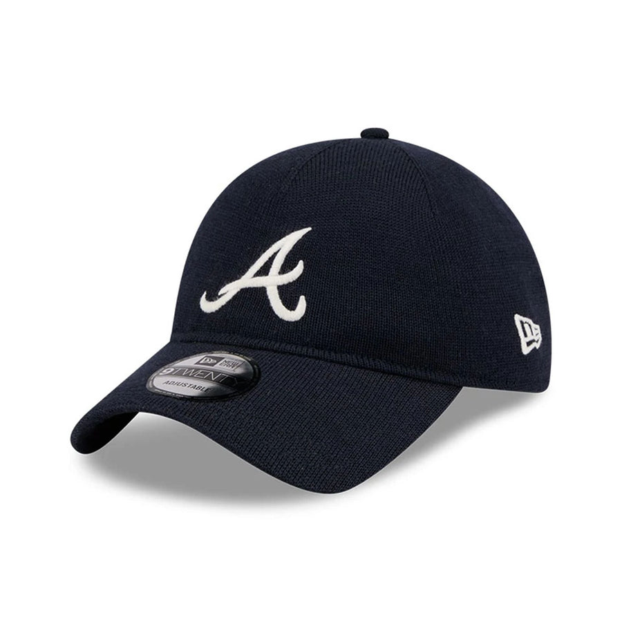 This is a Atlanta Braves MLB Merino Wool Navy 9TWENTY Adjustable Cap 1