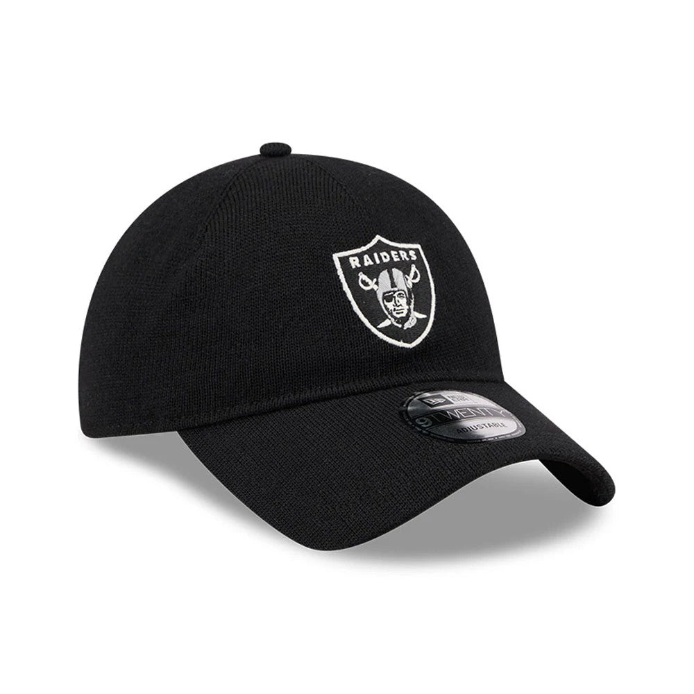 This is a Las Vegas Raiders NFL Merino Wool Black 9TWENTY Adjustable Cap 3