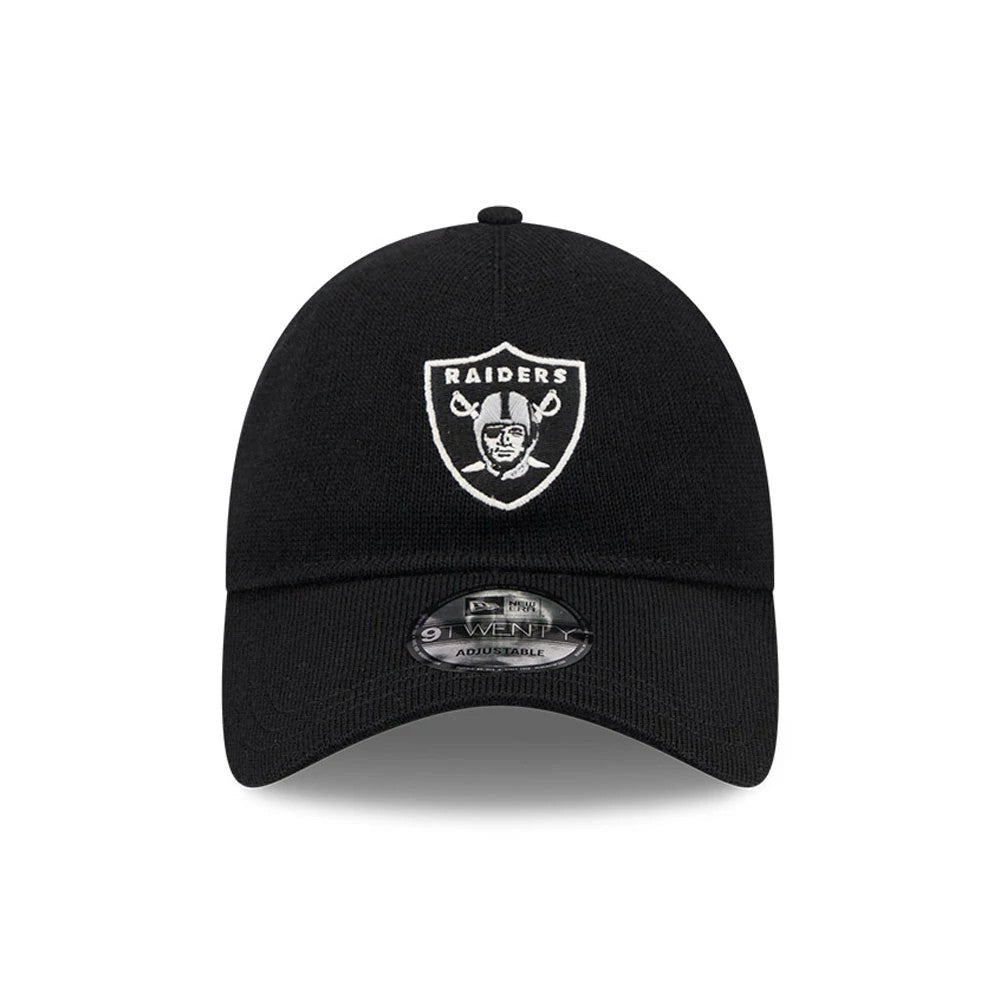 This is a Las Vegas Raiders NFL Merino Wool Black 9TWENTY Adjustable Cap 2