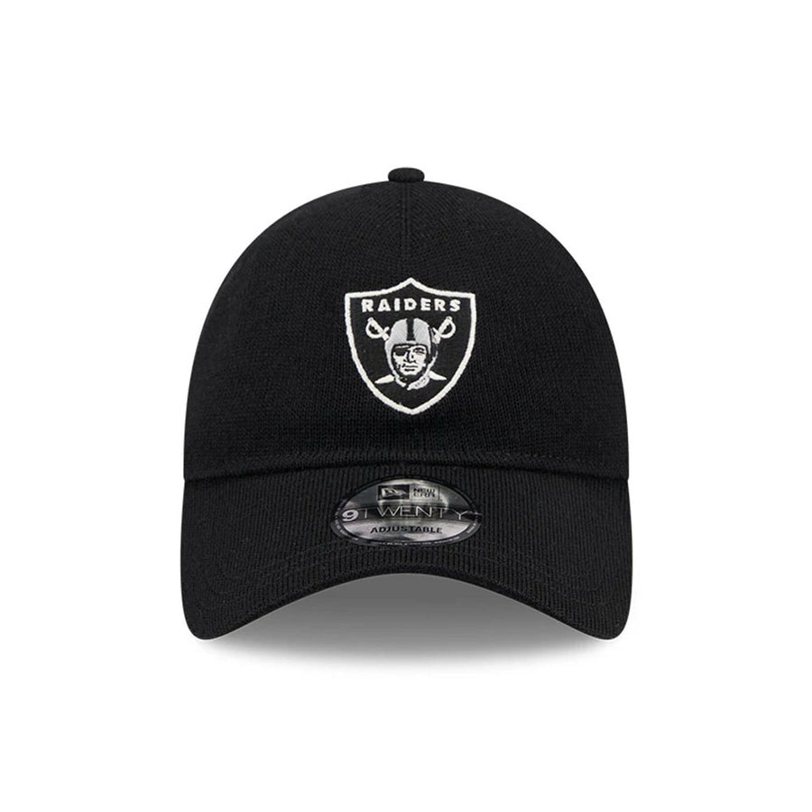 This is a Las Vegas Raiders NFL Merino Wool Black 9TWENTY Adjustable Cap 2