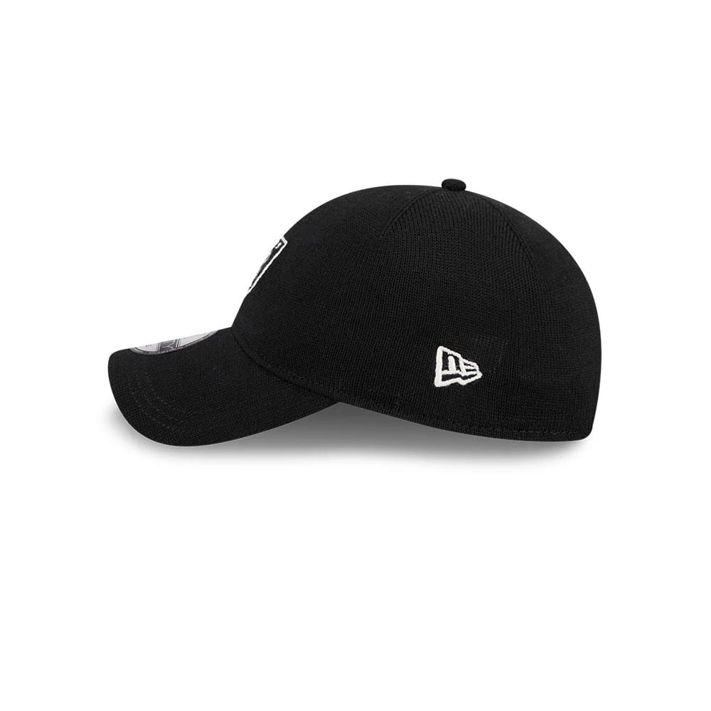 This is a Las Vegas Raiders NFL Merino Wool Black 9TWENTY Adjustable Cap 4