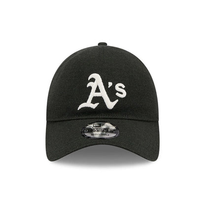 This is a Athletics MLB Merino Wool Dark Green 9TWENTY Adjustable Cap 2