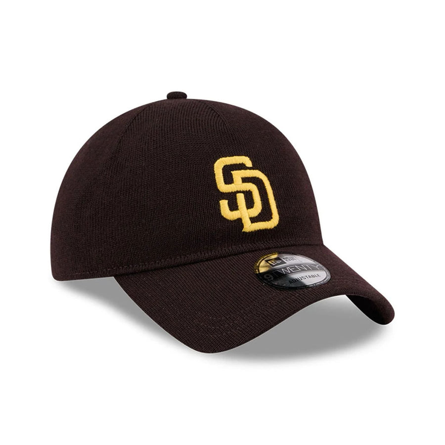 This is a San Diego Padres MLB Merino Wool Dark Brown 9TWENTY Adjustable Cap 3
