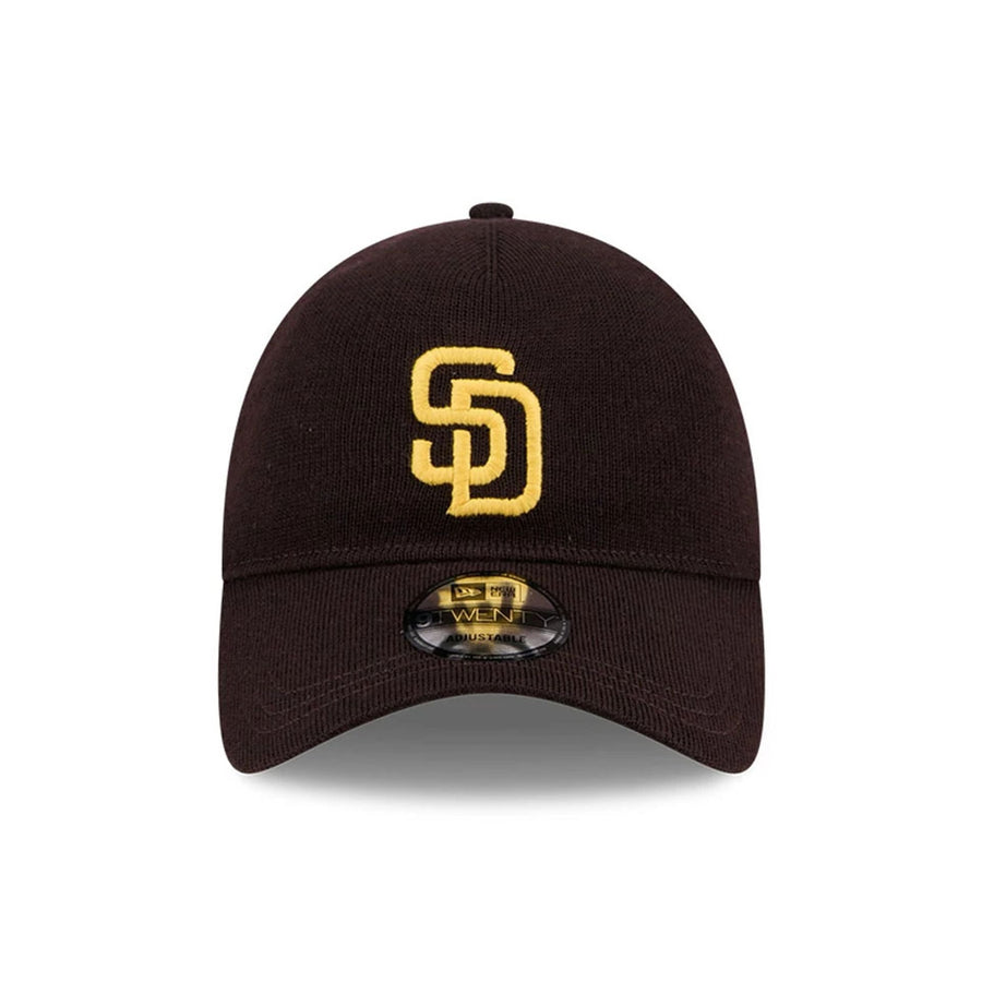 This is a San Diego Padres MLB Merino Wool Dark Brown 9TWENTY Adjustable Cap 2