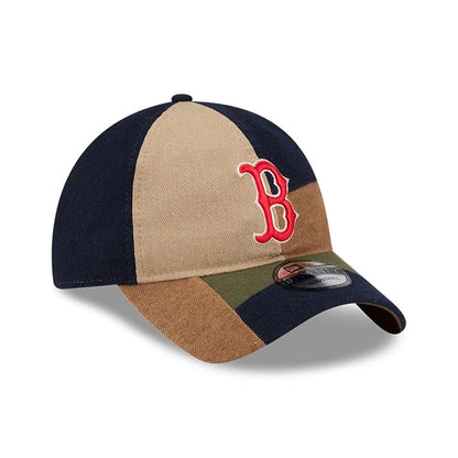This is a Boston Red Sox MLB Patchwork Open Brown 9TWENTY Adjustable Cap 4