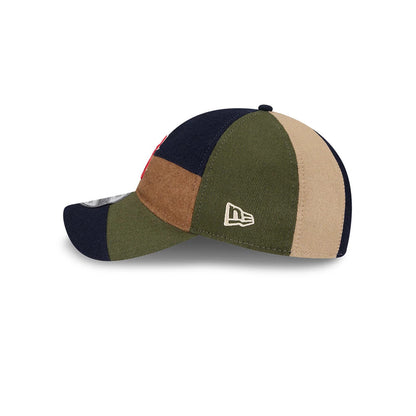 This is a Boston Red Sox MLB Patchwork Open Brown 9TWENTY Adjustable Cap 5