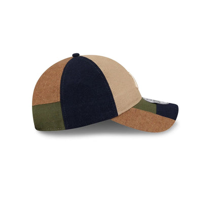 This is a New York Yankees MLB Patchwork Open Brown 9TWENTY Adjustable Cap 6
