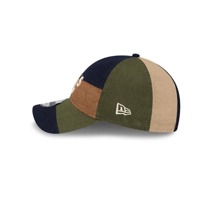 This is a Athletics MLB Patchwork Open Brown 9TWENTY Adjustable Cap 5