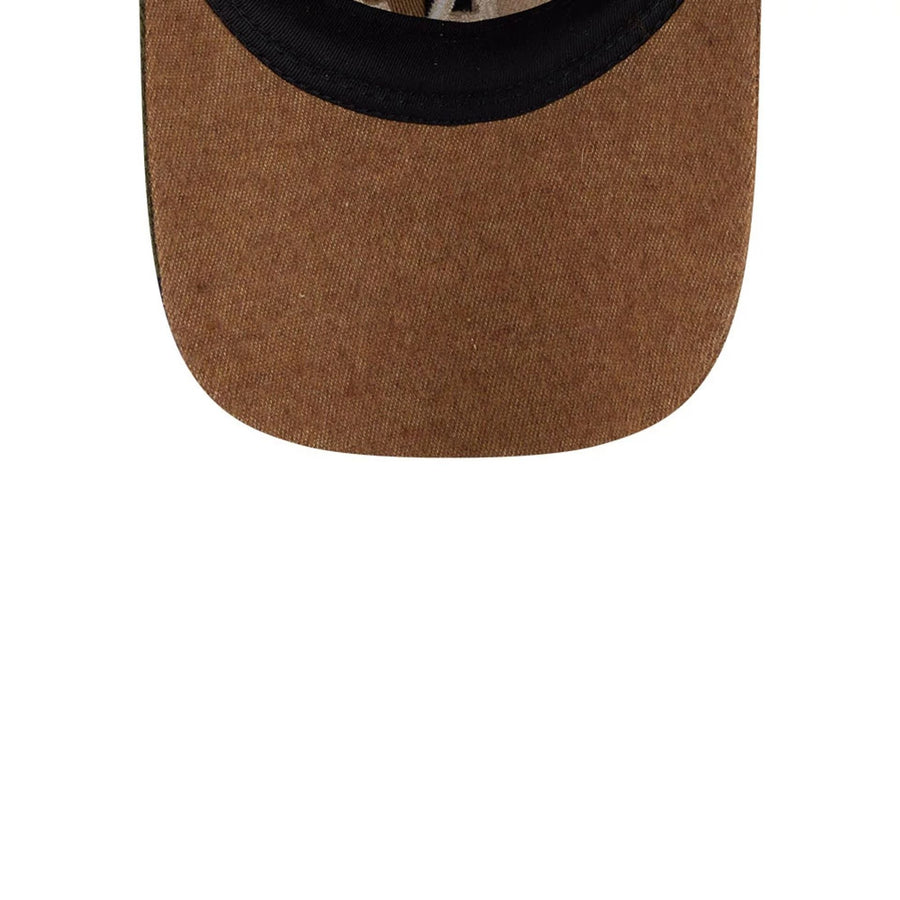 This is a Athletics MLB Patchwork Open Brown 9TWENTY Adjustable Cap 7