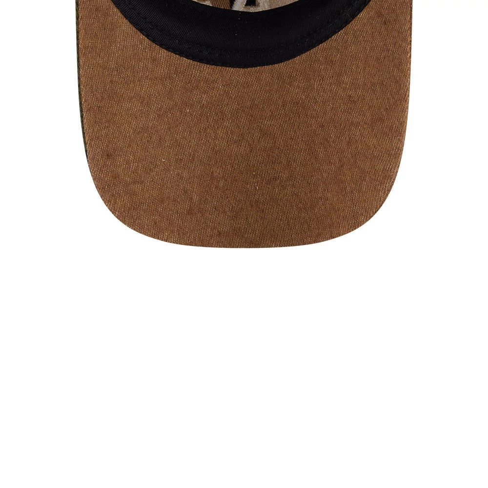 This is a Athletics MLB Patchwork Open Brown 9TWENTY Adjustable Cap 7