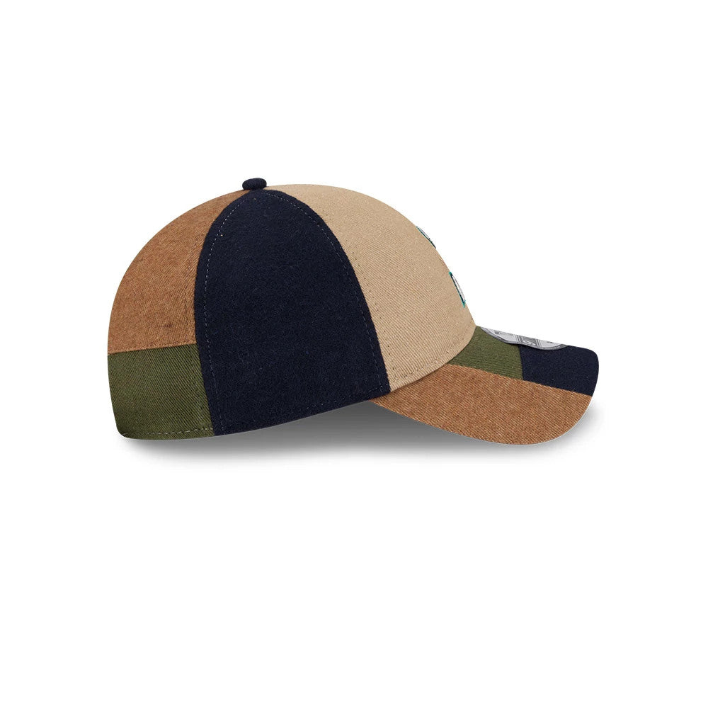 This is a Seattle Mariners MLB Patchwork Open Brown 9TWENTY Adjustable Cap 6