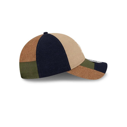 This is a Detroit Tigers MLB Patchwork Open Brown 9TWENTY Adjustable Cap 6