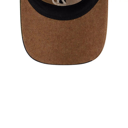 This is a Atlanta Braves MLB Patchwork Open Brown 9TWENTY Adjustable Cap 7