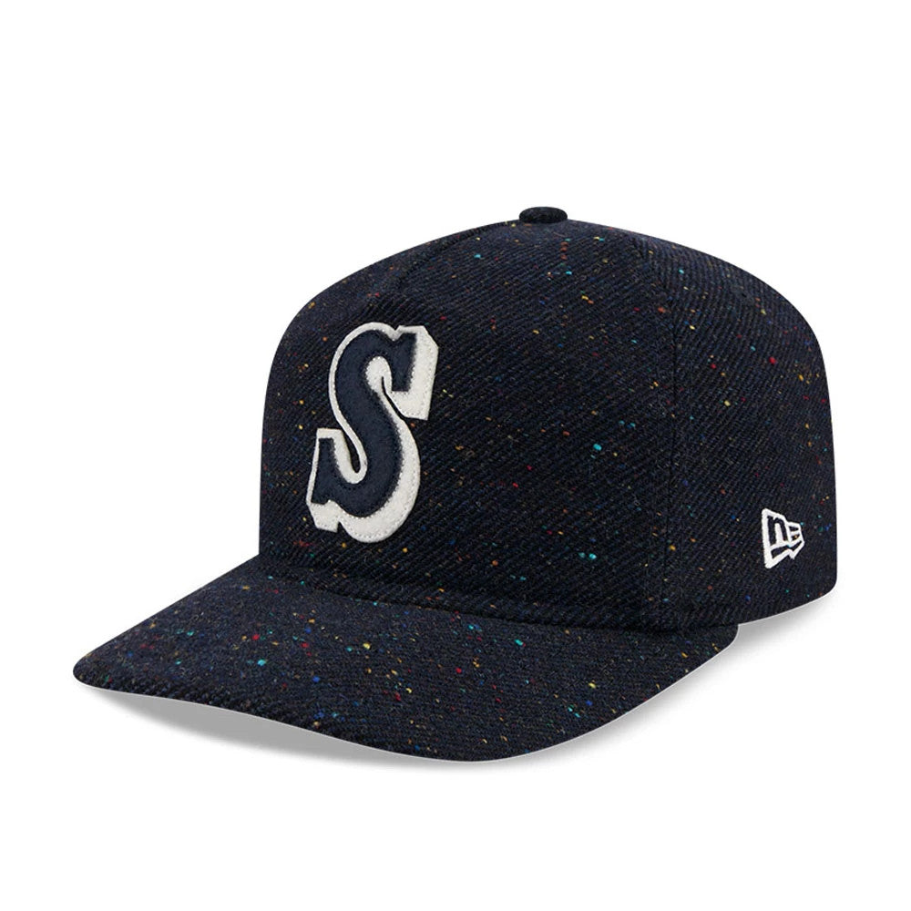 This is a Seattle Mariners MLB Speckled Wool Navy 19TWENTY Adjustable Cap 1