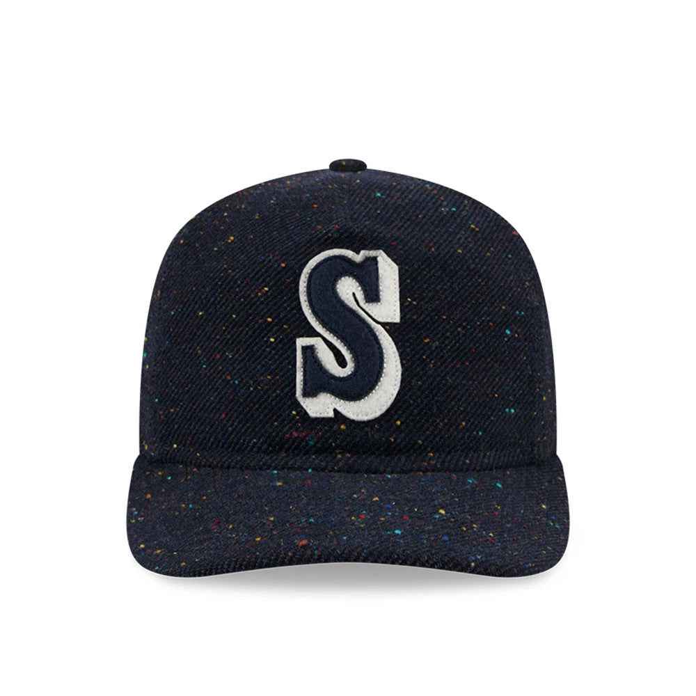 This is a Seattle Mariners MLB Speckled Wool Navy 19TWENTY Adjustable Cap 4