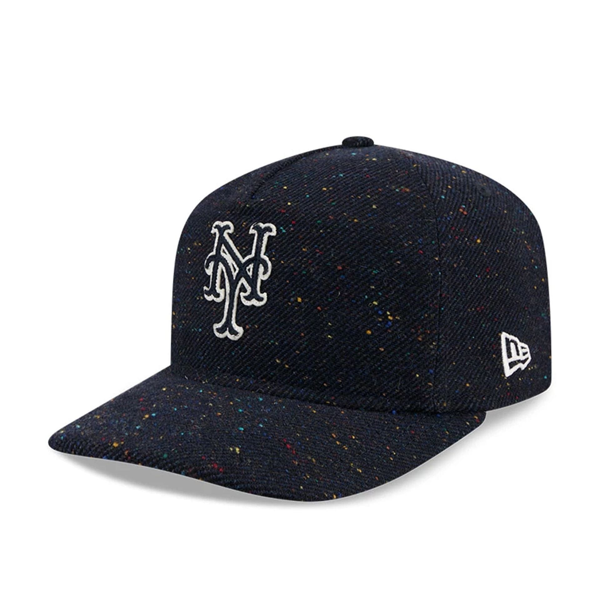 This is a New York Mets MLB Speckled Wool Navy 19TWENTY Adjustable Cap 1