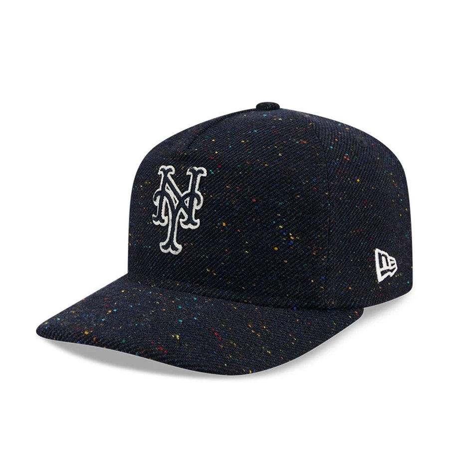 This is a New York Mets MLB Speckled Wool Navy 19TWENTY Adjustable Cap 1
