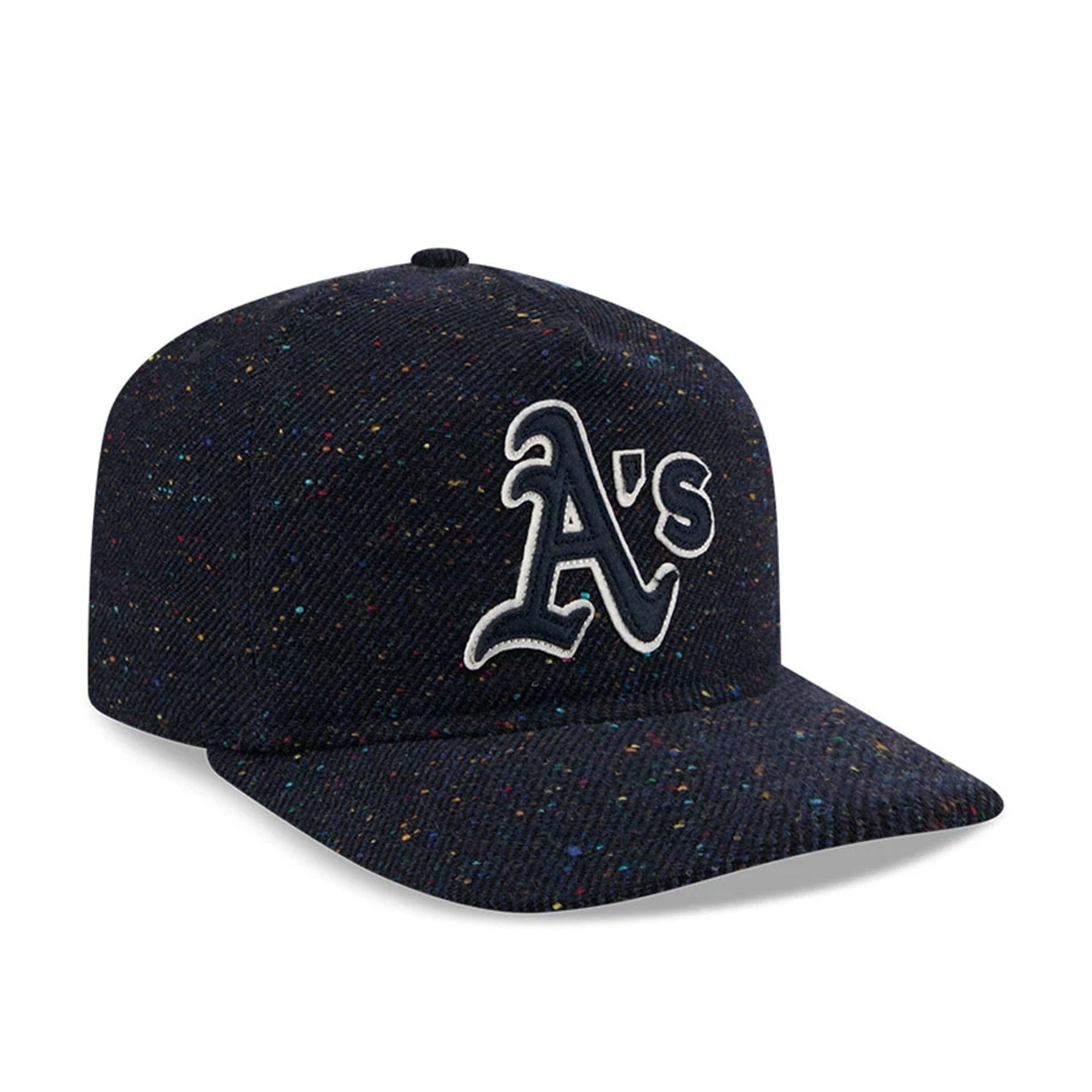 This is a Athletics MLB Speckled Wool Navy 19TWENTY Adjustable Cap 5