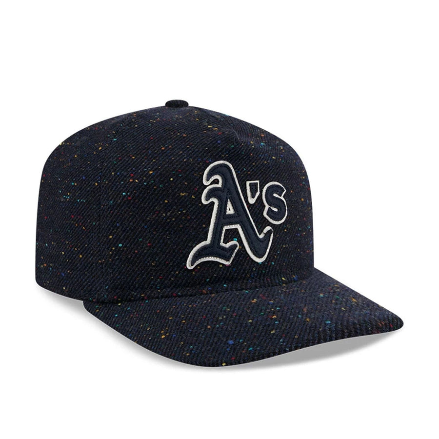 This is a Athletics MLB Speckled Wool Navy 19TWENTY Adjustable Cap 5