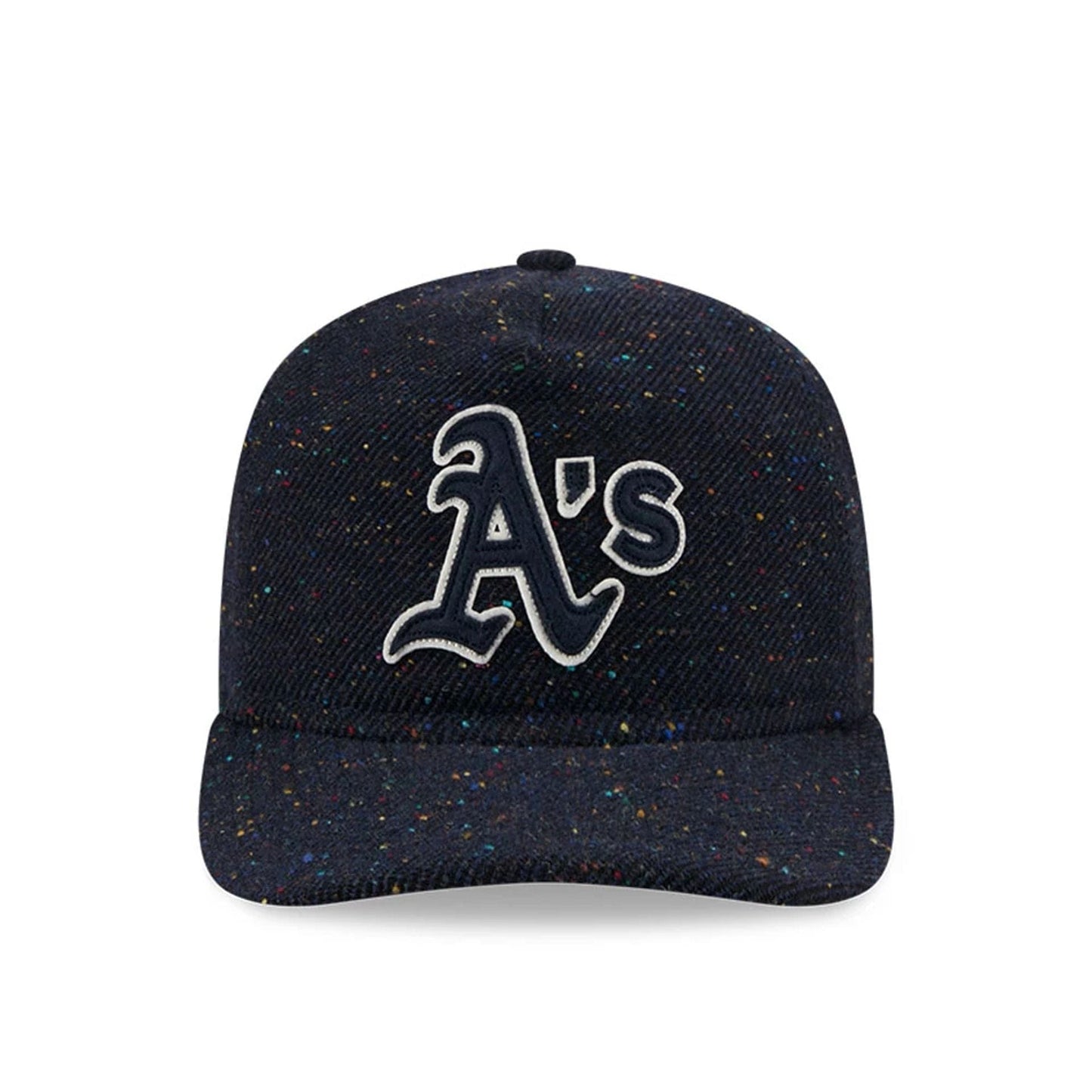This is a Athletics MLB Speckled Wool Navy 19TWENTY Adjustable Cap 4