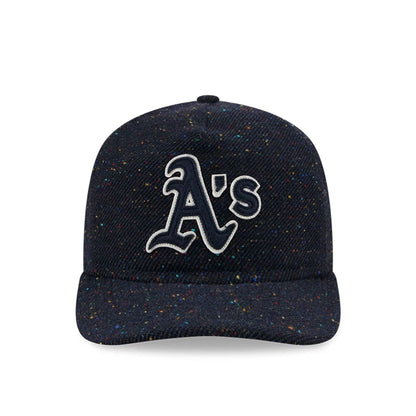 This is a Athletics MLB Speckled Wool Navy 19TWENTY Adjustable Cap 4