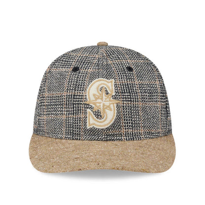 This is a Seattle Mariners MLB Vintage Tweed Open Blue Retro Crown 59FIFTY Fitted Cap 4