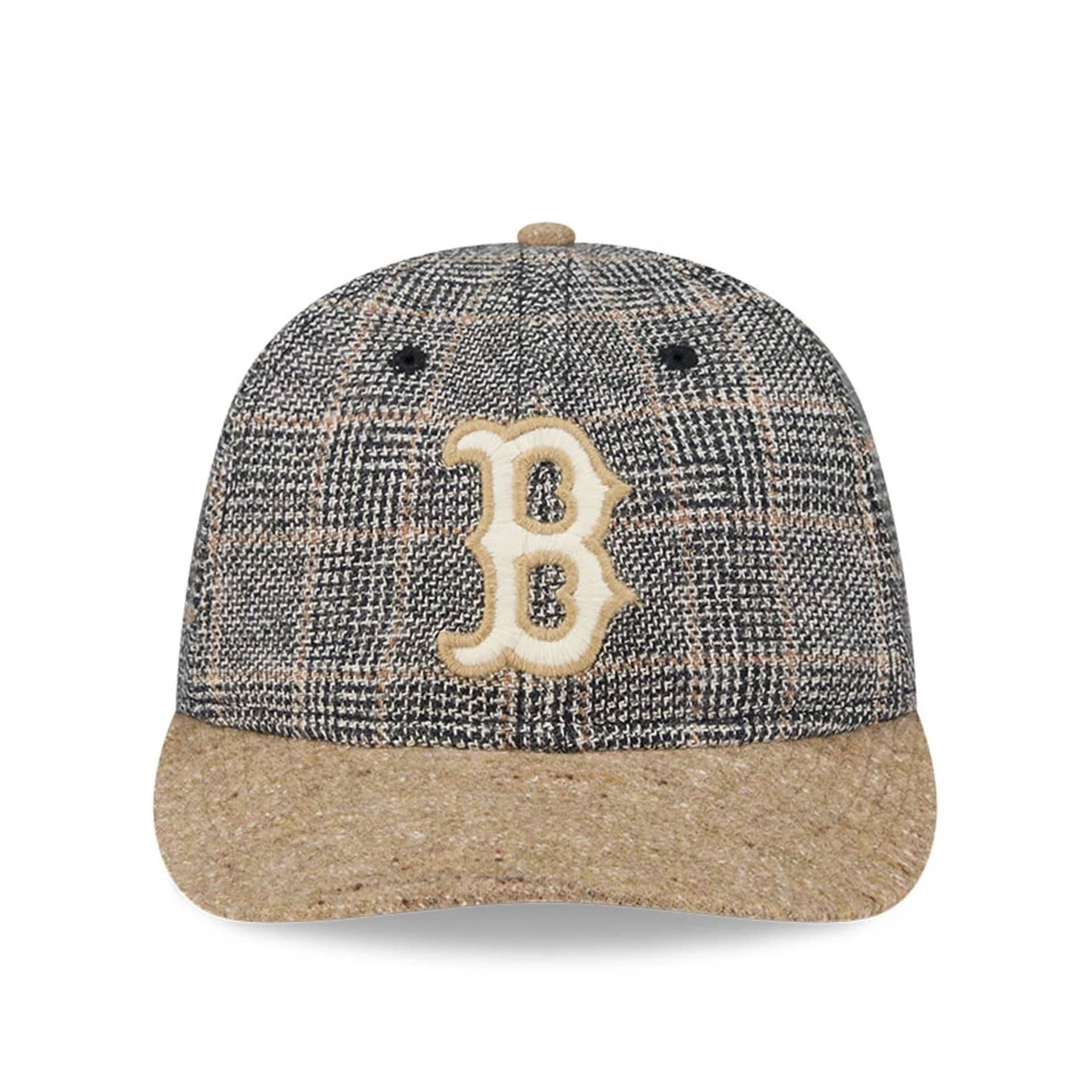 This is a Boston Red Sox MLB Vintage Tweed Open Blue Retro Crown 59FIFTY Fitted Cap 4