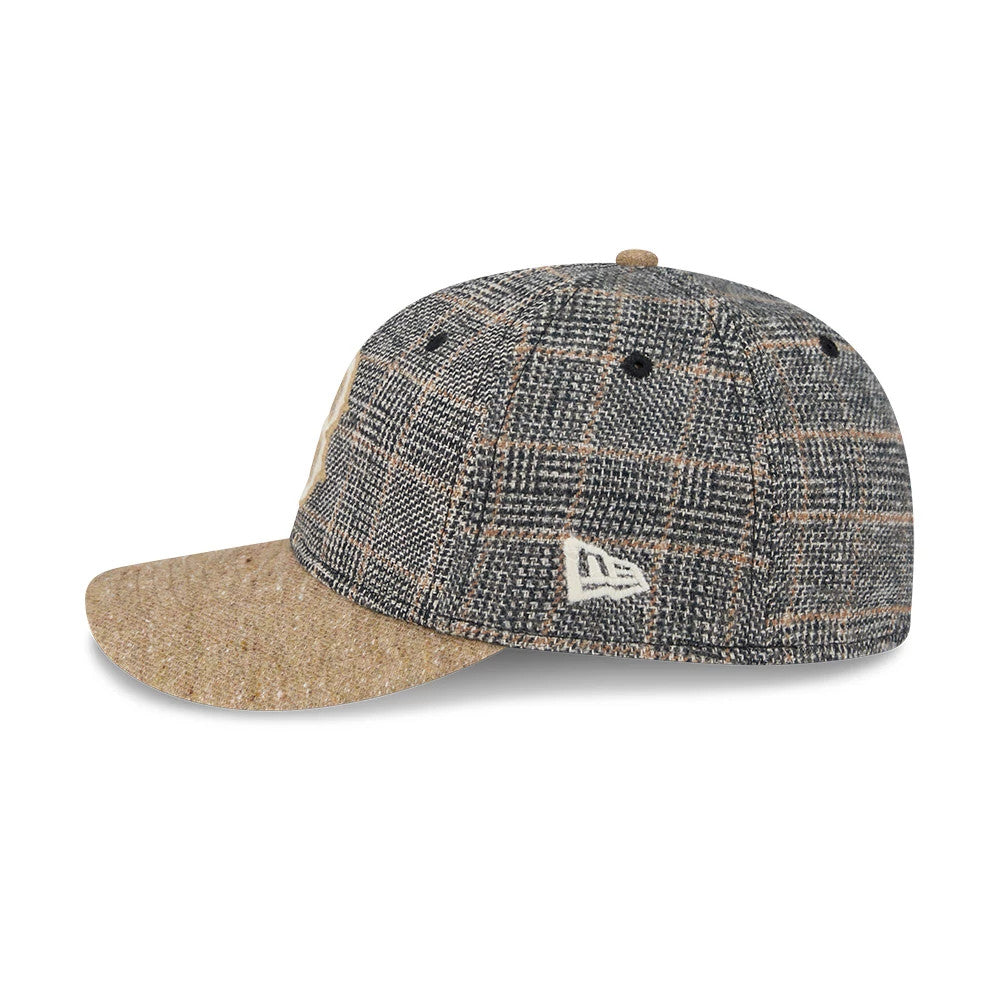 This is a Boston Red Sox MLB Vintage Tweed Open Blue Retro Crown 59FIFTY Fitted Cap 5