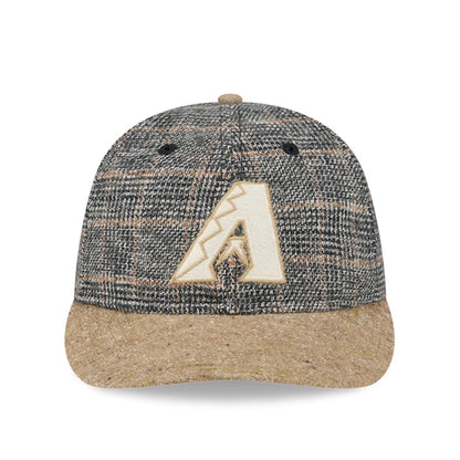 This is a Arizona Diamondbacks MLB Vintage Tweed Open Blue Retro Crown 59FIFTY Fitted Cap 4
