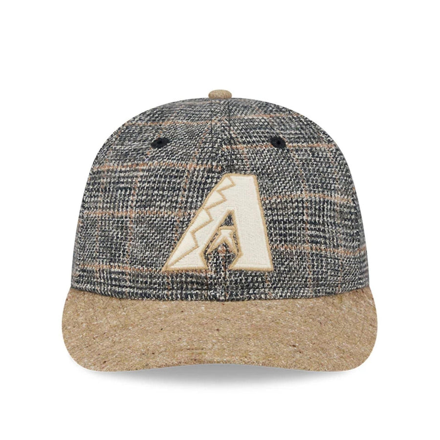 This is a Arizona Diamondbacks MLB Vintage Tweed Open Blue Retro Crown 59FIFTY Fitted Cap 4