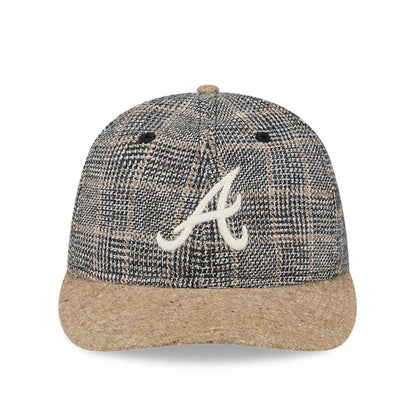 This is a Atlanta Braves MLB Vintage Tweed Open Blue Retro Crown 59FIFTY Fitted Cap 3