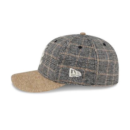 This is a Atlanta Braves MLB Vintage Tweed Open Blue Retro Crown 59FIFTY Fitted Cap 6