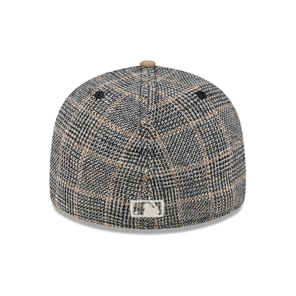 This is a Atlanta Braves MLB Vintage Tweed Open Blue Retro Crown 59FIFTY Fitted Cap 5