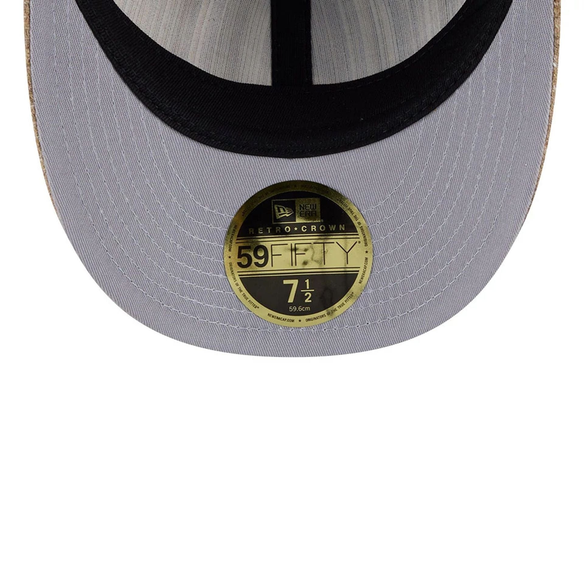 This is a Atlanta Braves MLB Vintage Tweed Open Blue Retro Crown 59FIFTY Fitted Cap 2