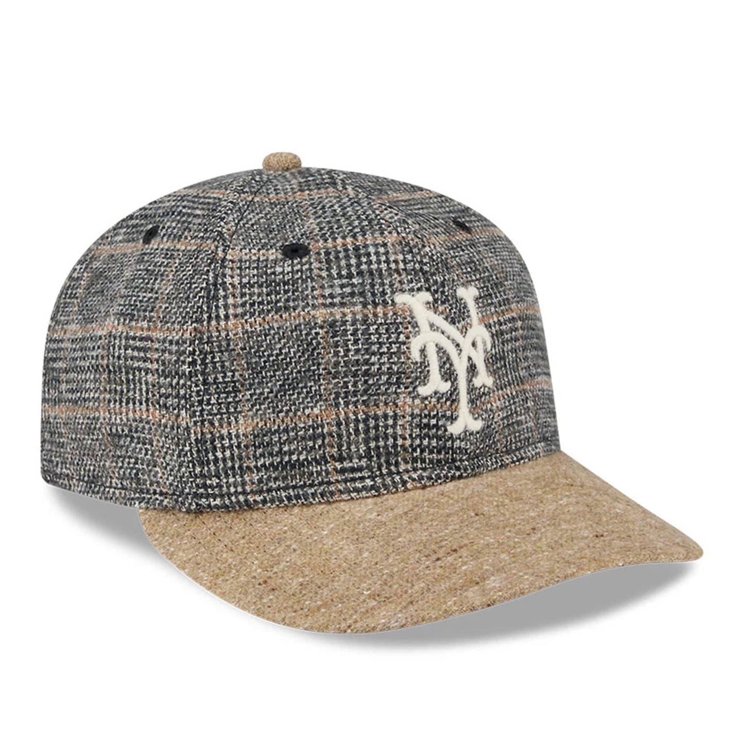 This is a New York Mets MLB Vintage Tweed Open Blue Retro Crown 59FIFTY Fitted Cap 4
