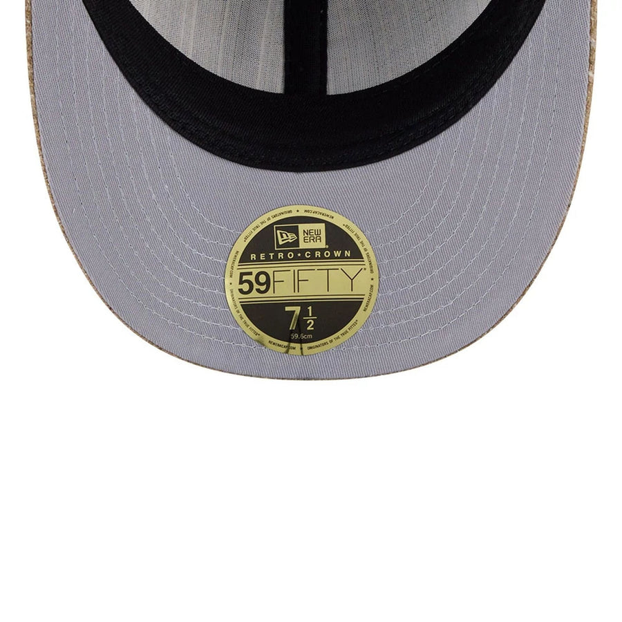 This is a Chicago White Sox MLB Vintage Tweed Open Blue Retro Crown 59FIFTY Fitted Cap 2