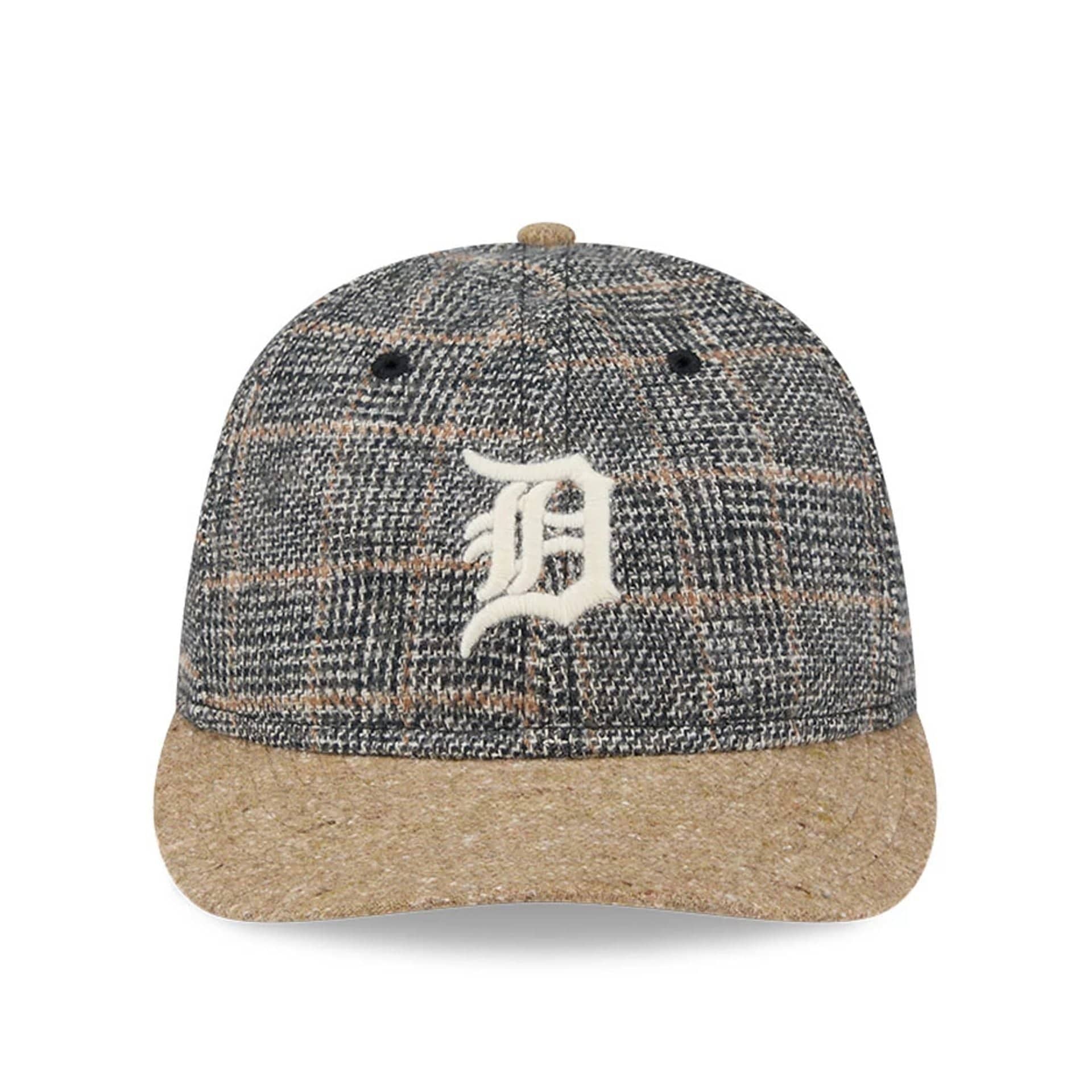 This is a Detroit Tigers MLB Vintage Tweed Open Blue Retro Crown 59FIFTY Fitted Cap 3