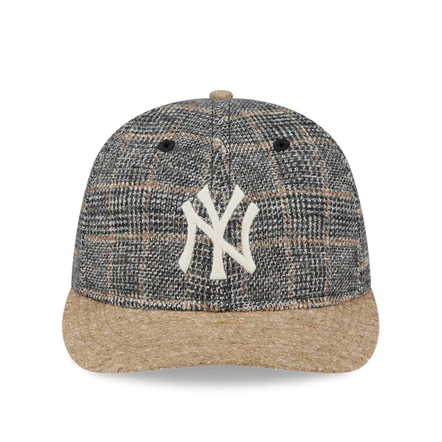 This is a New York Yankees MLB Vintage Tweed Open Blue Retro Crown 59FIFTY Fitted Cap 4