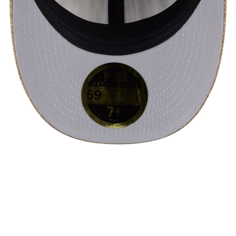 This is a New York Yankees MLB Vintage Tweed Open Blue Retro Crown 59FIFTY Fitted Cap 2