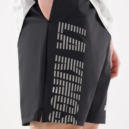 The model is wearing this NHL Match LA Kings Oversized Shorts in black. 6