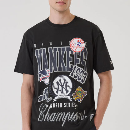 The model is wearing this MLB Sport Classic New York Yankees T-Shirt in black. 5
