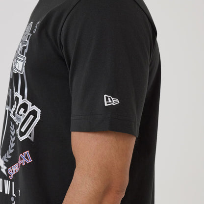 The model is wearing this NFL Sport Classic Las Vegas Raiders T-Shirt in black. 5