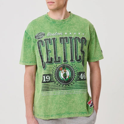 The model is wearing this NBA Boston Celtics T-Shirt in green. 5