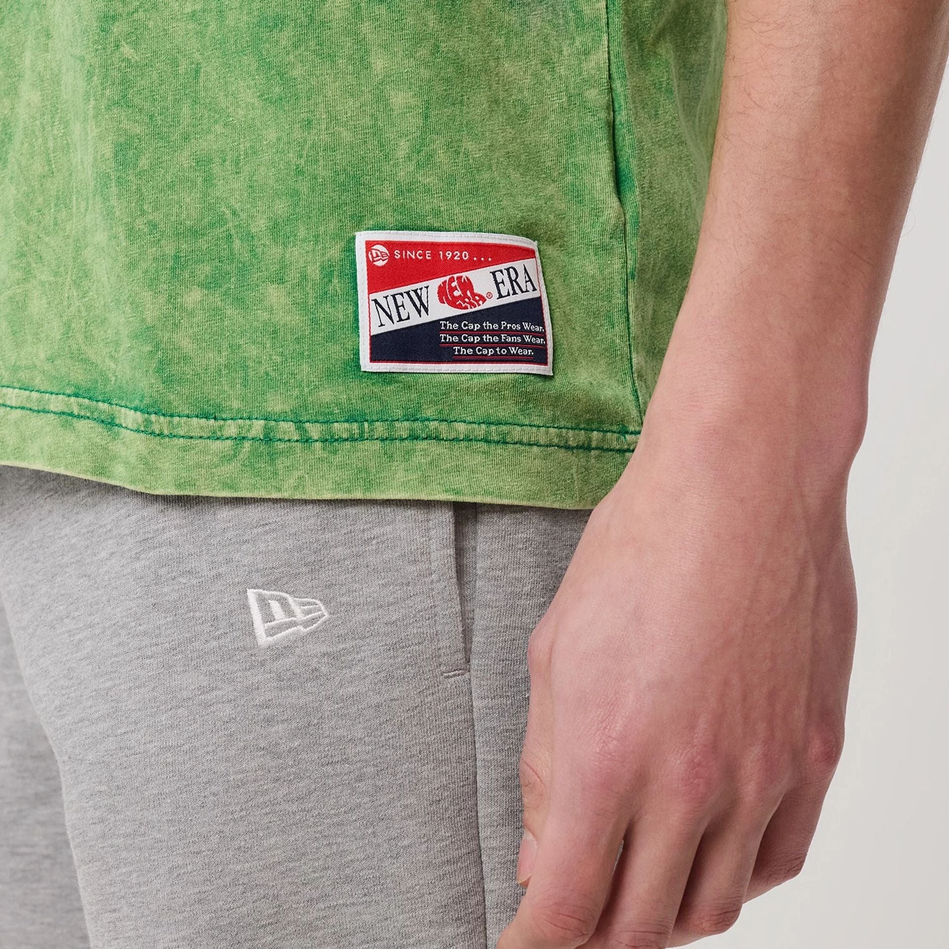 The model is wearing this NBA Boston Celtics T-Shirt in green. 4